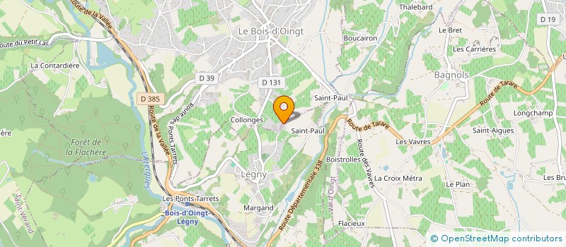 localisation de l'entreprise L T PAYSAGE à LEGNY