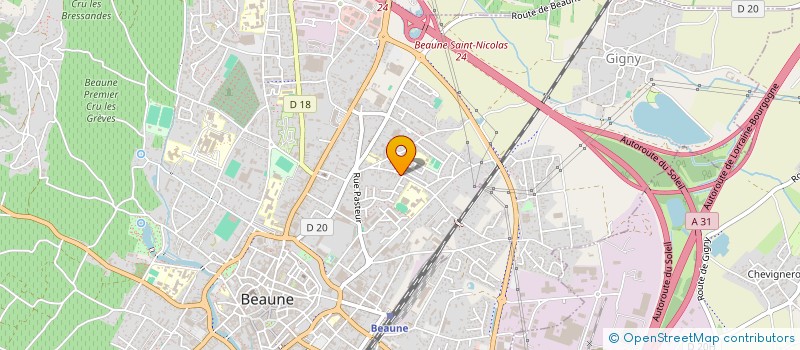 localisation de l'entreprise L'TAXI BEAUNE à BEAUNE