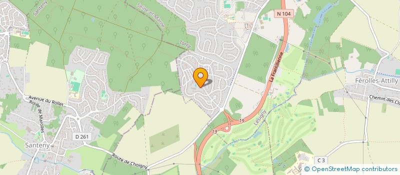 localisation de l'entreprise L&TECH  LESIGNY