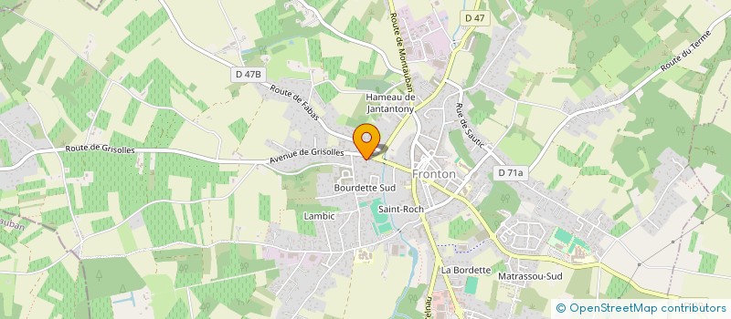 localisation de l'entreprise L-TP à FRONTON