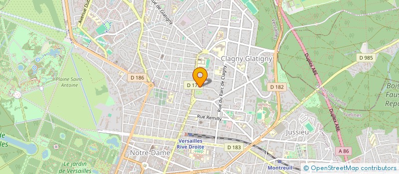 localisation de l'entreprise L U G LOGISTIQUE UTILISATION GEOROUTE  VERSAILLES