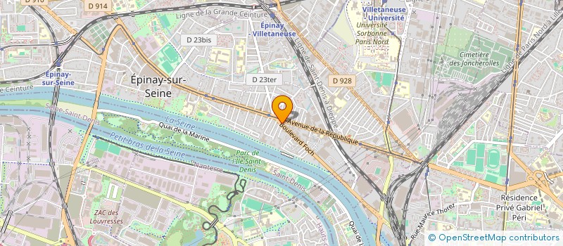 localisation de l'entreprise L.U.V. à EPINAY-SUR-SEINE