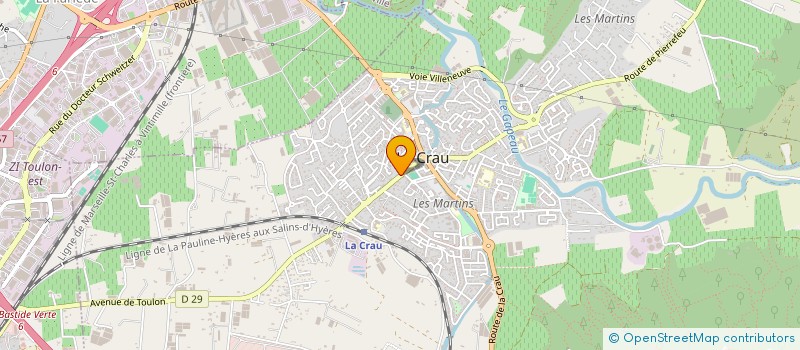 localisation de l'entreprise L'UELRO à LA CRAU