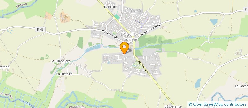 localisation de l'entreprise L'UF AU RIZ  L'AIGUILLON-SUR-VIE