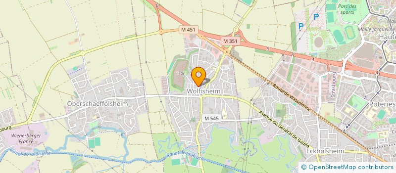 localisation de l'entreprise L'UN DES PAONS DANSE à WOLFISHEIM