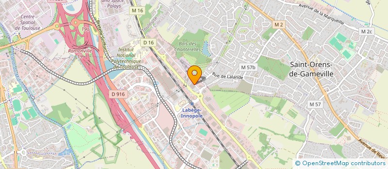 localisation de l'entreprise L'UN DES SENS  LABEGE