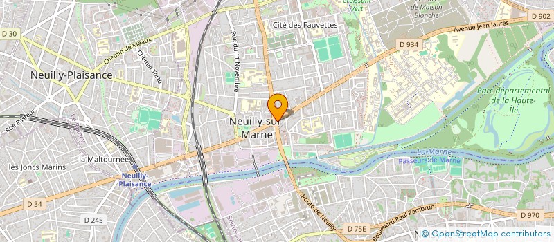 localisation de l'entreprise L'UNDERGROUND à NEUILLY-SUR-MARNE
