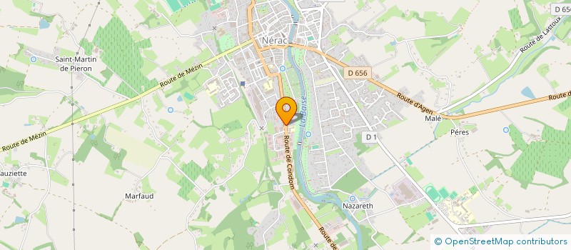localisation de l'entreprise L'UNI-VERT MATERIAUX à NERAC