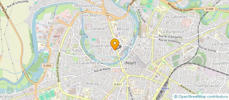 localisation de l'entreprise L UNION  NIORT