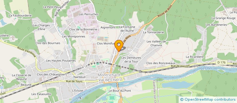 localisation de l'entreprise L'UNION  MONTRICHARD-VAL-DE-CHER