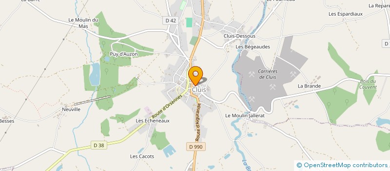 localisation de l'entreprise L'UNION à CLUIS