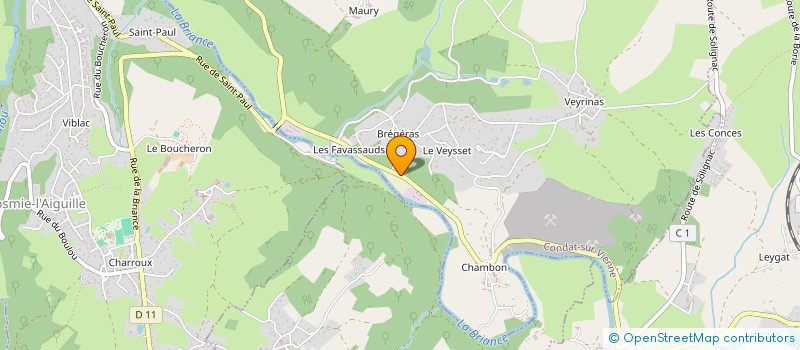 localisation de l'entreprise L'UNION  CONDAT-SUR-VIENNE