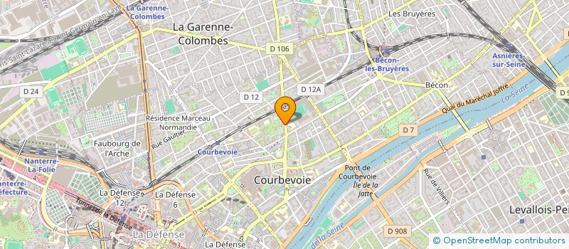 localisation de l'entreprise L UNION BELGE à COURBEVOIE