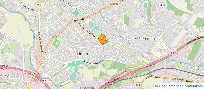 localisation de l'entreprise L UNION CYCLISTE 31 (UC31) à L'UNION