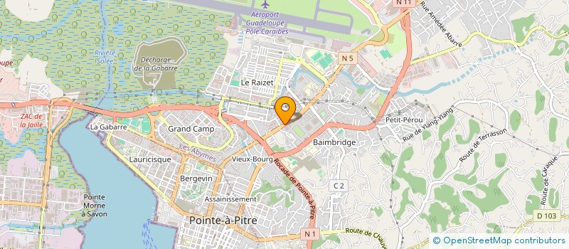localisation de l'entreprise L'UNION DES ARTISTES DU RAIZET à LES ABYMES