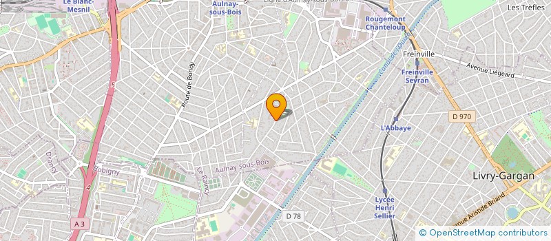 localisation de l'entreprise L'UNION DES COMPAGNONS BATISSEURS à AULNAY-SOUS-BOIS