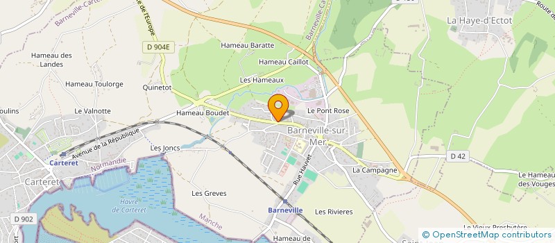 localisation de l'entreprise L'UNION DES FLIBUSTIERS  BARNEVILLE-CARTERET