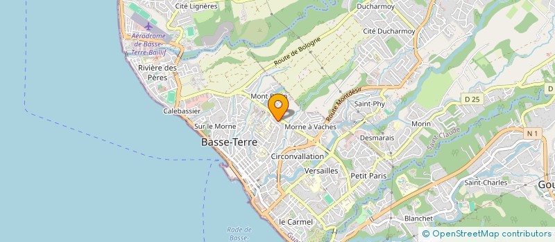 localisation de l'entreprise L'UNION DES JOURNALISTES ET DE MEDIAS GUADELOUPEENS à BASSE-TERRE