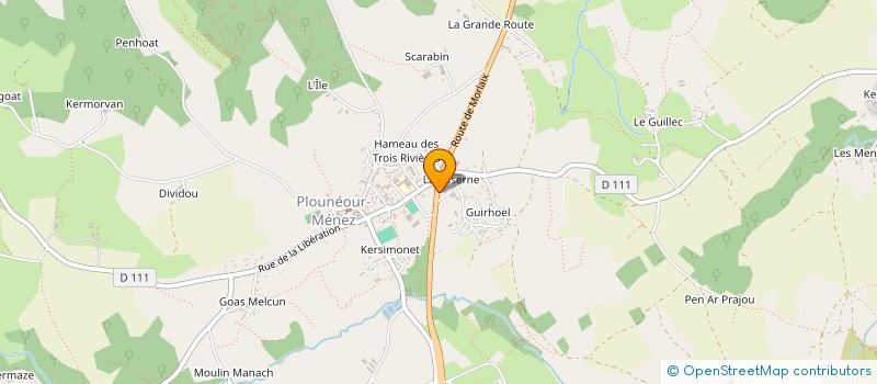 localisation de l'entreprise L'UNION DES KORRIGANS  PLOUNEOUR-MENEZ