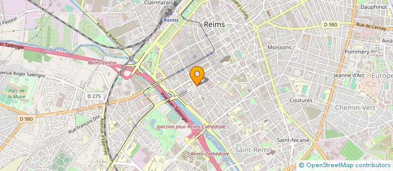 localisation de l'entreprise L'UNION DES MUTUELLES CHAMPAGNE ARDENNE à REIMS