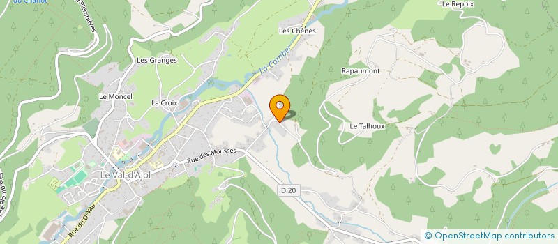 localisation de l'entreprise L'UNION DU SOTRE  LE VAL-D'AJOL