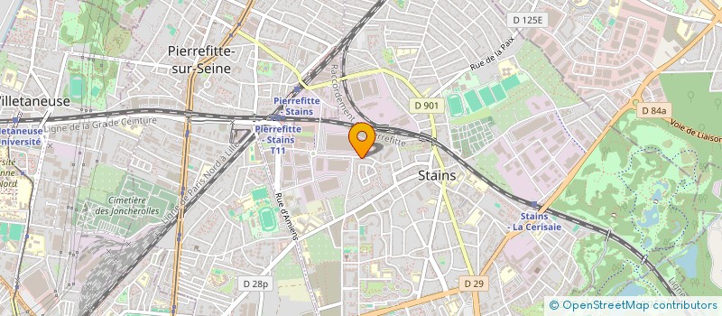 localisation de l'entreprise L'UNION ETUDIANTE POUR L'INTEGRATION à STAINS