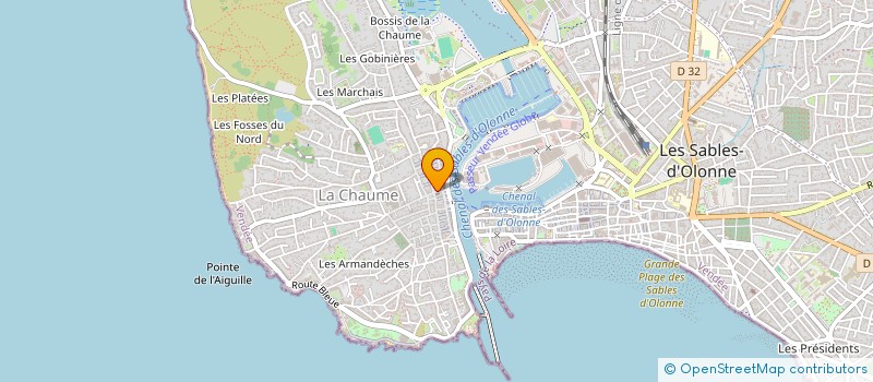 localisation de l'entreprise L'UNION NATIONALE DES COMBATTANTS DES SABLES D'OLONNE à LES SABLES D'OLONNE