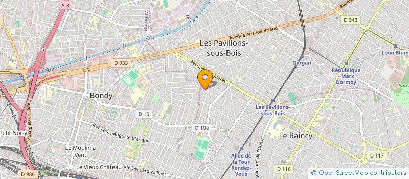 localisation de l'entreprise L'UNION PRESTIGE à LES PAVILLONS-SOUS-BOIS