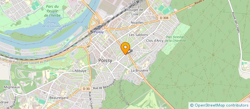 localisation de l'entreprise L UNION S.P.  POISSY