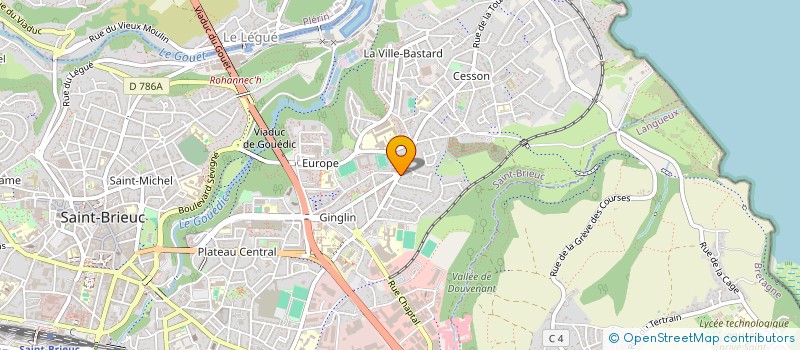 localisation de l'entreprise L'UNIVER'CITY à SAINT-BRIEUC