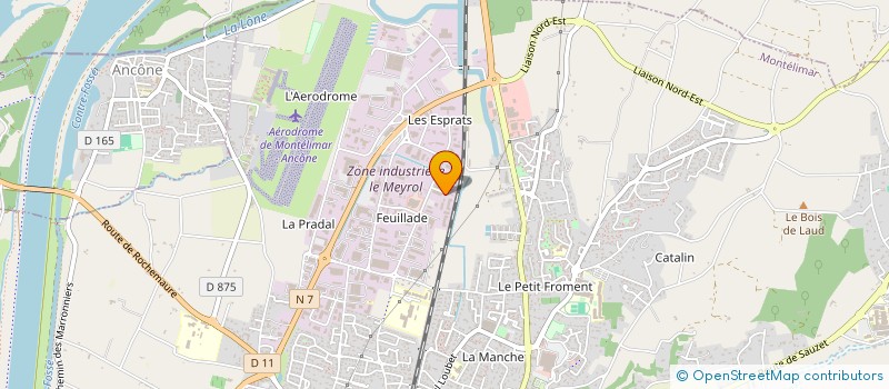 localisation de l'entreprise L'UNIVERRE  MONTELIMAR