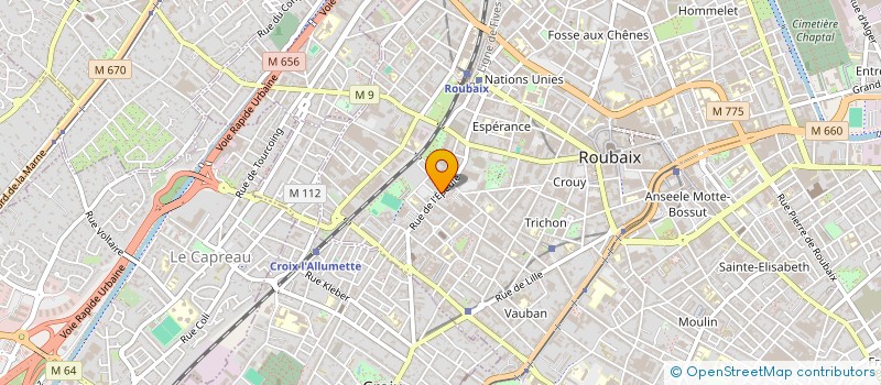 localisation de l'entreprise L UNIVERS  ROUBAIX