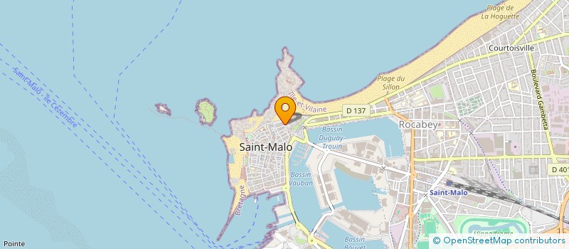 localisation de l'entreprise L'UNIVERS à SAINT-MALO
