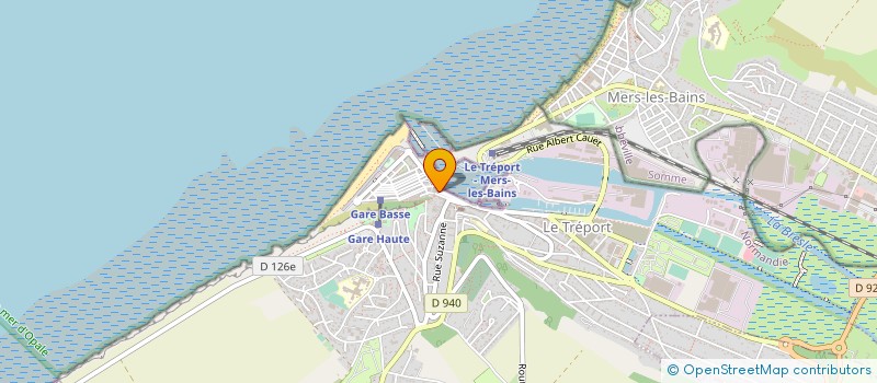 localisation de l'entreprise L'UNIVERS à LE TREPORT