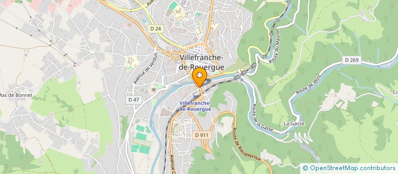 localisation de l'entreprise L'UNIVERS A VILLEFRANCHE DE ROUERGUE  VILLEFRANCHE-DE-ROUERGUE