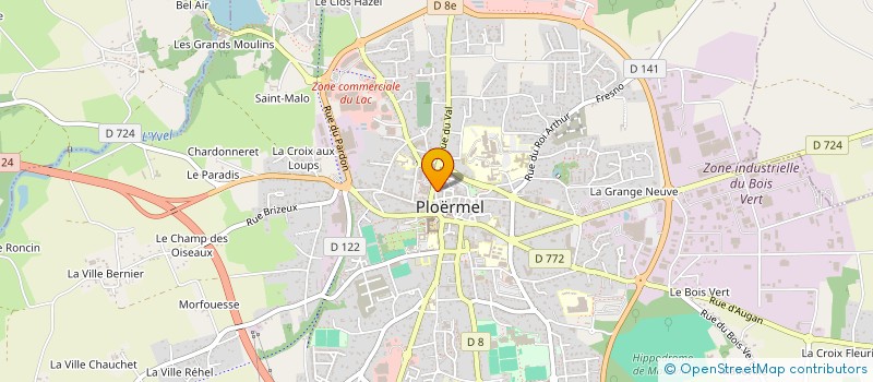 localisation de l'entreprise L'UNIVERS BLANC à PLOERMEL