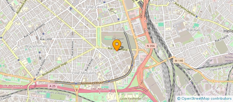 localisation de l'entreprise L'UNIVERS CITE à LILLE