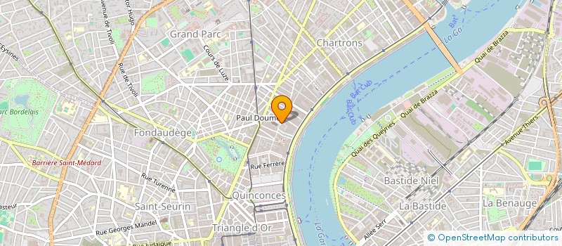 localisation de l'entreprise L'UNIVERS DE L'ANTIQUITE à BORDEAUX