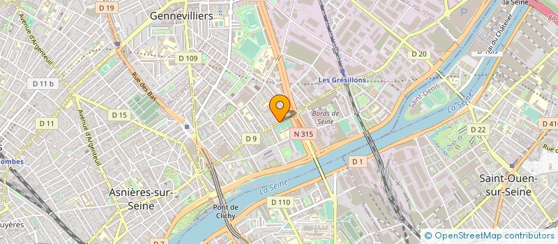 localisation de l'entreprise L'UNIVERS DE L'AUTOMOBILE à GENNEVILLIERS