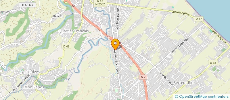 localisation de l'entreprise L'UNIVERS DE L'HYGIENE ET DE LA SECURITE à SAINT-ANDRE