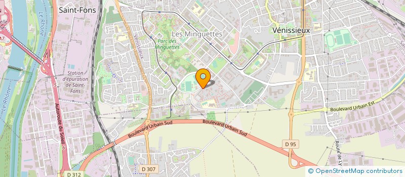 localisation de l'entreprise L UNIVERS DE LA PEINTURE  VENISSIEUX