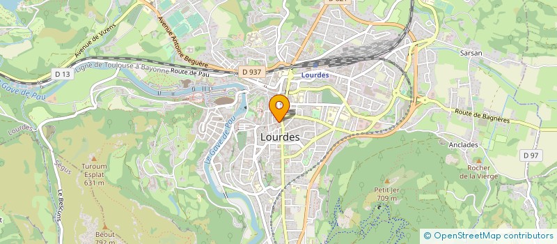 localisation de l'entreprise L'UNIVERS DES CREATEURS à LOURDES