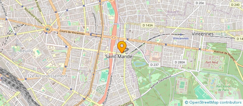 localisation de l'entreprise L'UNIVERS DES LIEUX à SAINT-MANDE