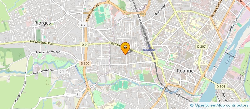 localisation de l'entreprise L'UNIVERS DES NUANCES  ROANNE