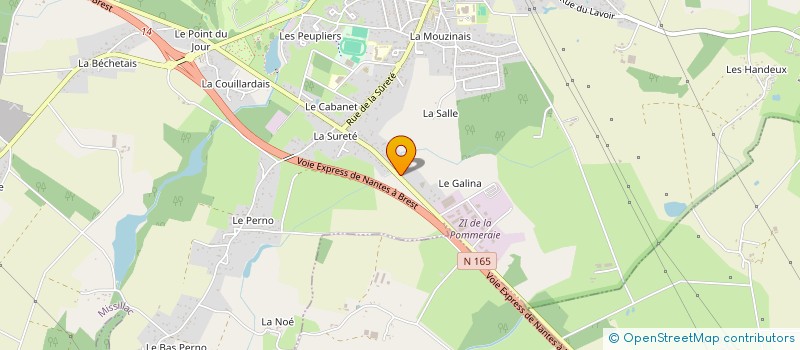 localisation de l'entreprise L'UNIVERS DES P'TITS MOM.ES  MISSILLAC