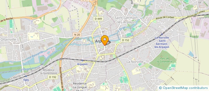 localisation de l'entreprise L'UNIVERS DES SENS ARPAJON à ARPAJON