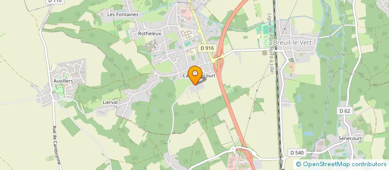 localisation de l'entreprise L'UNIVERS DES SOUVENIRS  BREUIL-LE-VERT