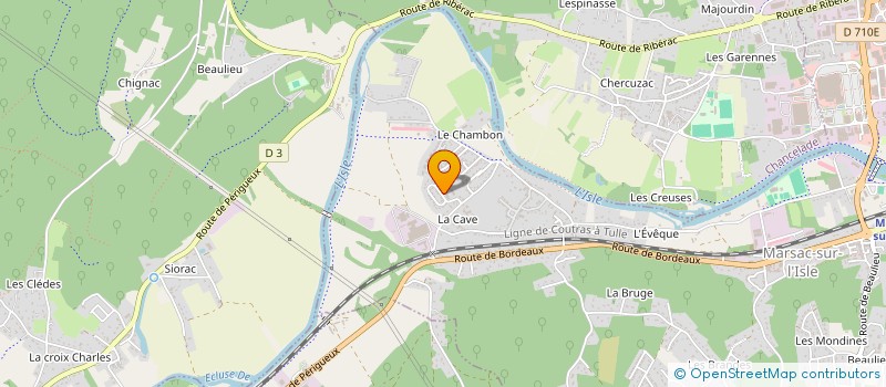 localisation de l'entreprise L'UNIVERS DU CAMPING-CAR  MARSAC-SUR-L'ISLE