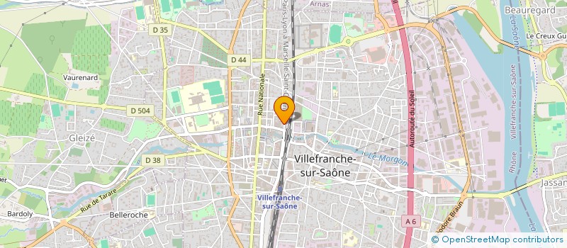 localisation de l'entreprise L'UNIVERS DU CHIEN ET DU CHAT à VILLEFRANCHE-SUR-SAONE
