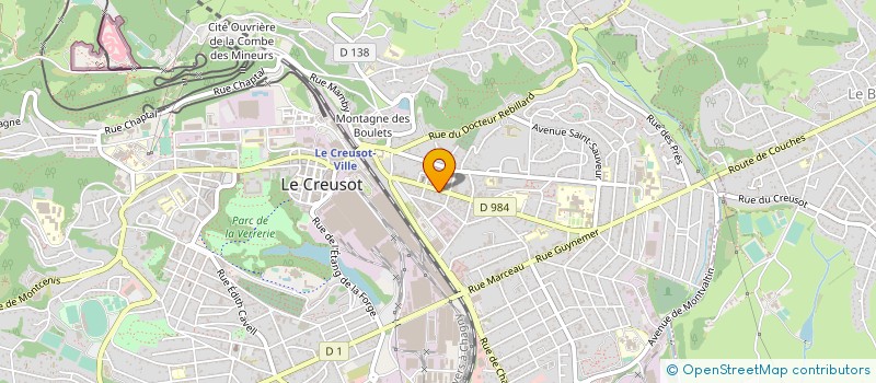 localisation de l'entreprise L'UNIVERS DU CHOCOLAT à LE CREUSOT